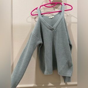 Women's baby blue LA Hearts winter knit sweater